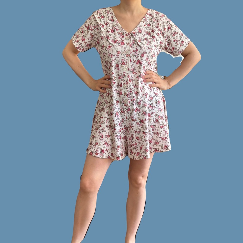 Cutest Ever Floral Short Sleeve Romper 🌷